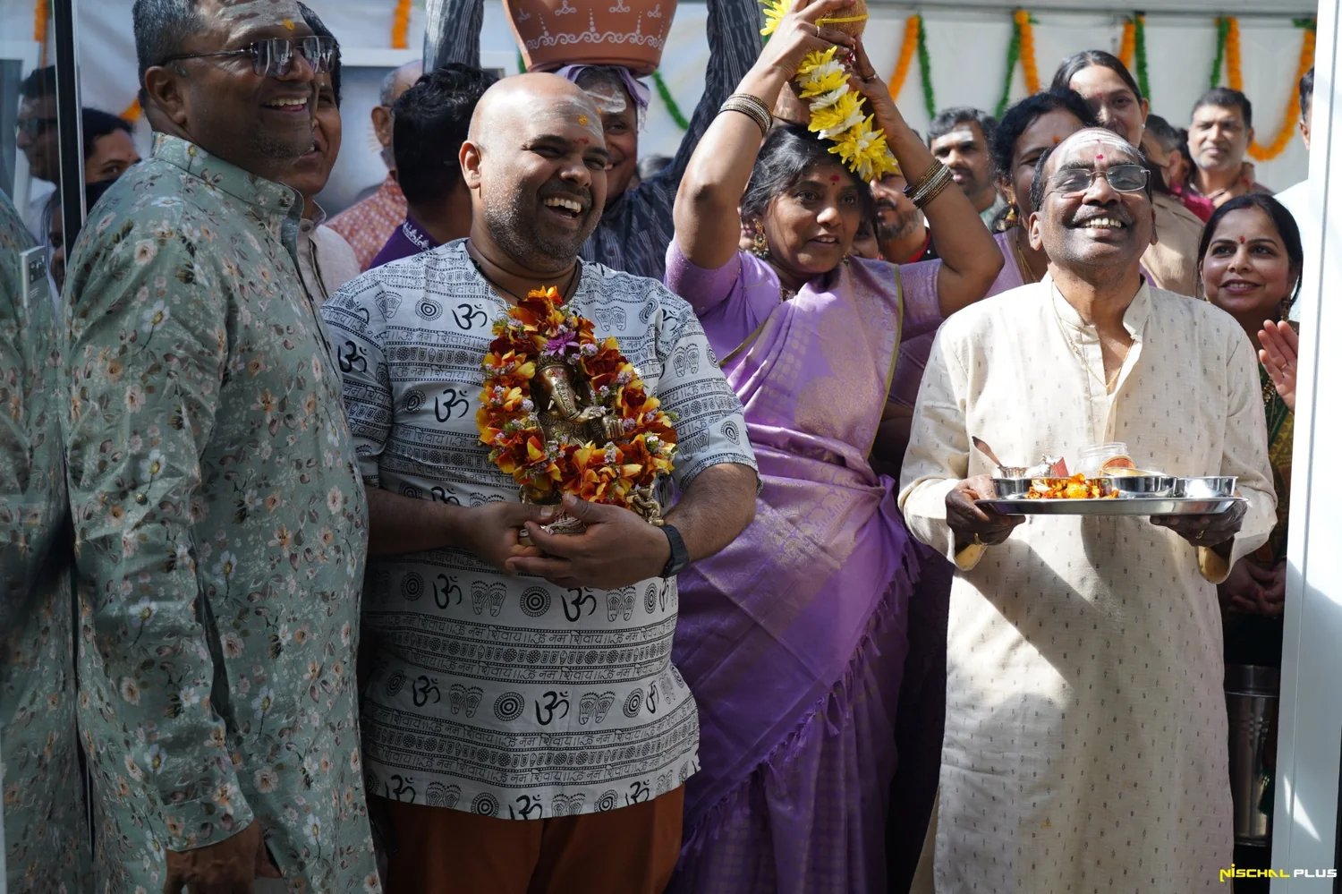 Temple welcome ceremony