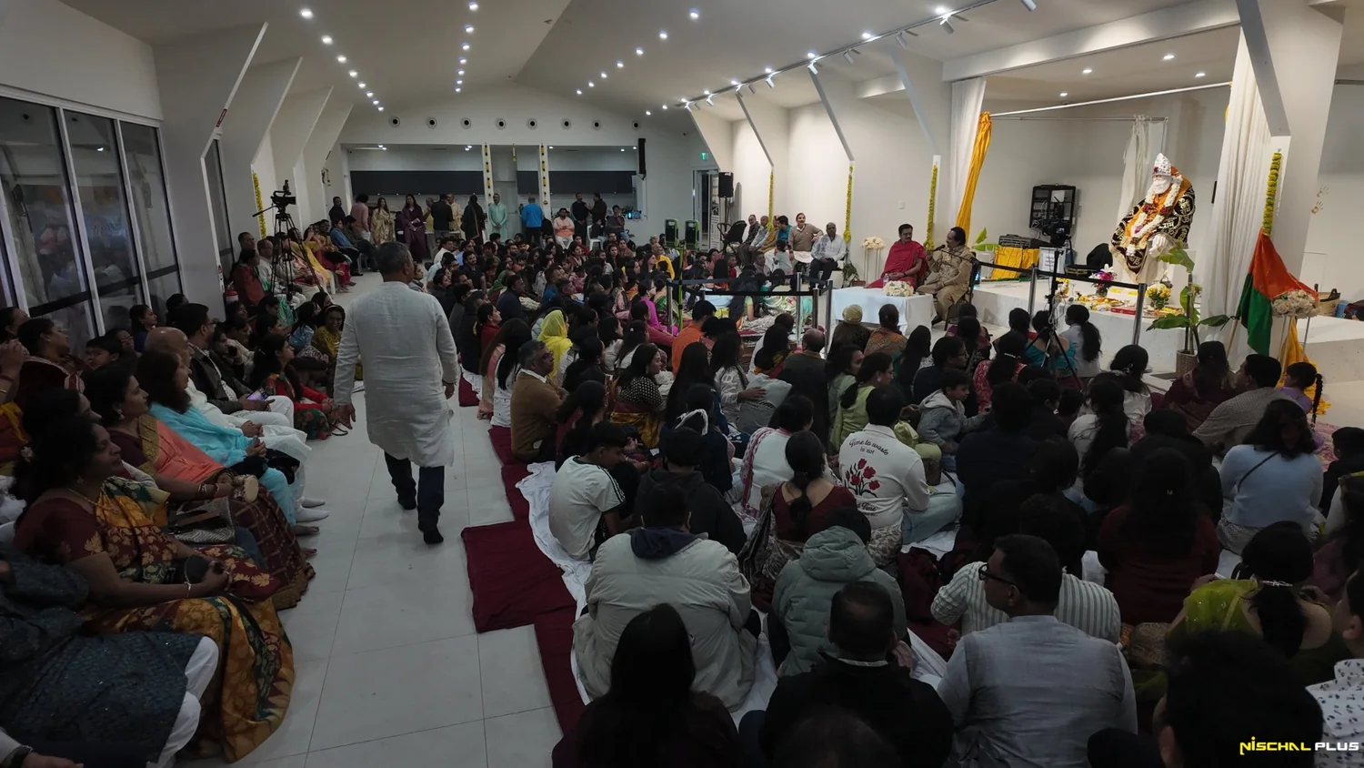 Large gathering inside Adelaide Shirdi Saibaba Temple